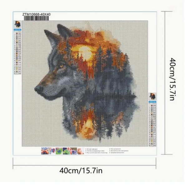 Diamond Painting Wolf